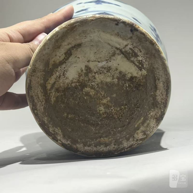 明代 青花夔龙纹梅瓶 - 图13